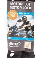 Coupon ⭐ VINZ Trivor ART 4 Kettingslot - 200 Cm Motorslot Van Gehard Staal Met Ring / Scooterslot Met Hangslot / Schijfremslot 💯 -AGU WINKLE 183x840