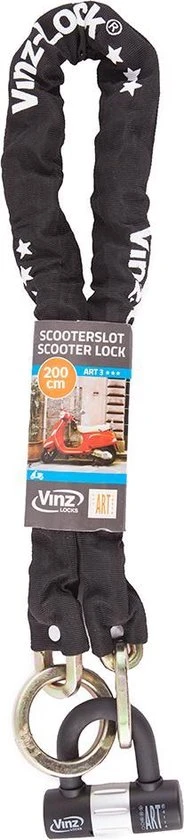 Nieuw ❤️ VINZ Kungur ART 3 Kettingslot 200 Cm / Fietsslot / Scooterslot / Motorslot / Schijfremslot ???? 17 Nieuw ❤️ VINZ Kungur ART 3 Kettingslot 200 Cm / Fietsslot / Scooterslot / Motorslot / Schijfremslot ???? - Afbeelding 17