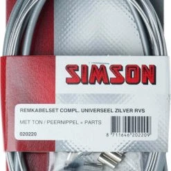 Beste Verkoop 😉 Simson Remkabelset Universeel Grijs 🎁
