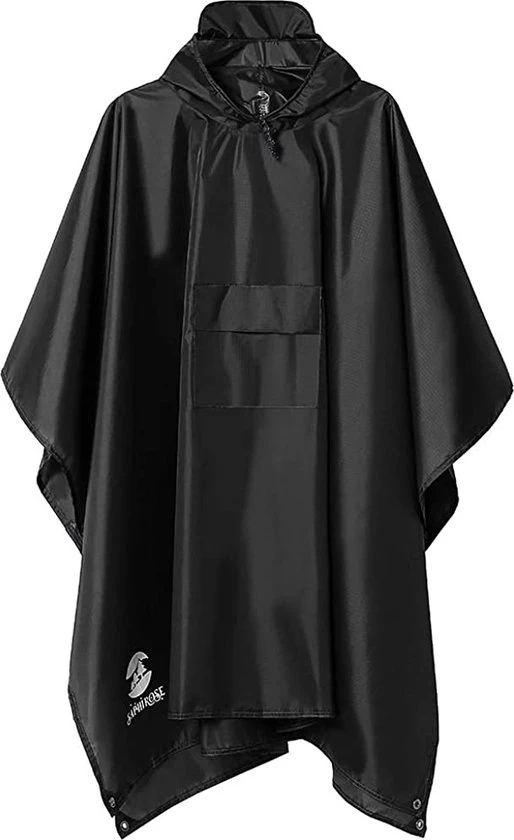Groothandel ???? Merkloos Kwalitatief Sterke Zwarte Regenponcho Met Capuchon - PU 3000 MM Waterdicht / Zandbestendig / Winddicht - 280 Gr. - Multifunctioneel: Tent / Picknickmat / Bergbeklimmende Regenjas / Strandmat / Zonnescherm / Zonnescherm - ???? 1 Groothandel ???? Merkloos Kwalitatief Sterke Zwarte Regenponcho Met Capuchon - PU 3000 MM Waterdicht / Zandbestendig / Winddicht - 280 Gr. - Multifunctioneel: Tent / Picknickmat / Bergbeklimmende Regenjas / Strandmat / Zonnescherm / Zonnescherm - ????