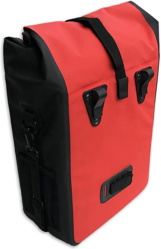 Beste Verkoop β€οΈ Lynx Single Pannier Bag Pakaftas / Fietstas Zwart / Rood 21 L - Tarpaulin π 2 Beste Verkoop β€οΈ Lynx Single Pannier Bag Pakaftas / Fietstas Zwart / Rood 21 L - Tarpaulin π - Afbeelding 2