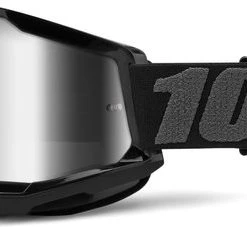 Goedkoopste 🌟 100% Strata 2 Motocross Enduro MTB Cross Bril Met Spiegel Lens - Zwart 😉