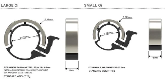 Groothandel ???? Merkloos Classic Small Fietsbel 22.2mm Zilver ???? 2 Groothandel ???? Merkloos Classic Small Fietsbel 22.2mm Zilver ???? - Afbeelding 2