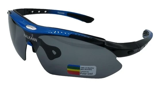 Aanbiedingen ✔️ Falkann Basics - Fietsbril / Sportbril Set + 5 Verwisselbare Lenzen Incl. Gepolariseerde Lens - Blauw ???? 3 Aanbiedingen ✔️ Falkann Basics - Fietsbril / Sportbril Set + 5 Verwisselbare Lenzen Incl. Gepolariseerde Lens - Blauw ???? - Afbeelding 3