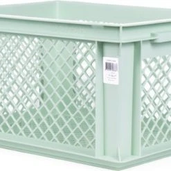 Uitgang 👏 Falkx Fietskrat PVC Mint Groen 26L 40x30x22 Cm 🔔