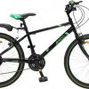 Promo ???? Amigo Rock Mountainbike 24 Inch - Voor Jongens En Meisjes - Met 18 Versnellingen - Zwart/Groen ????