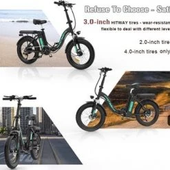 Gloednieuw ???? HITWAY E Bike Fat Tire Opvouwbare Elektrische Fiets, 250W/36V/11,2Ah Batterij, 20 Inch ❤️ 14 Gloednieuw ???? HITWAY E Bike Fat Tire Opvouwbare Elektrische Fiets, 250W/36V/11,2Ah Batterij, 20 Inch ❤️ -AGU WINKLE 550x336 2
