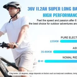 Uitgang 😀 HITWAY 26" Elektrische Mountainbike, 35-70KM Power Assist-fietsen Voor Mannen En Vrouwen 48V/7,5Ah/250W Krachtige E-bike 👍 -AGU WINKLE 550x340 16