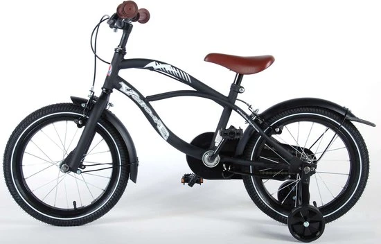 Goedkoop ???? Volare Black Cruiser Kinderfiets - Jongens - 16 Inch - Zwart - 2 Handremmen ⌛ 12 Goedkoop ???? Volare Black Cruiser Kinderfiets - Jongens - 16 Inch - Zwart - 2 Handremmen ⌛ - Afbeelding 12