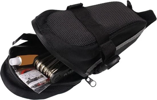 Begroting π Merkloos Zadel Fietstas – Waterdicht – Tasje Voor Onder Het Zadel – Geschikt Om Smartphone In Op Te Bergen – T/M 6.2 Inch - Zwart - Reflecterende Strips π 5 Begroting π Merkloos Zadel Fietstas – Waterdicht – Tasje Voor Onder Het Zadel – Geschikt Om Smartphone In Op Te Bergen – T/M 6.2 Inch - Zwart - Reflecterende Strips π - Afbeelding 5