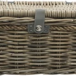 Nieuw ✔️ New Looxs Melbourne Medium Fietsmand Voordrager - 24 Liter - Rotan – Grijs ⌛