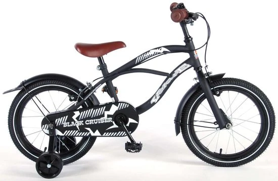 Goedkoop ???? Volare Black Cruiser Kinderfiets - Jongens - 16 Inch - Zwart - 2 Handremmen ⌛ 1 Goedkoop ???? Volare Black Cruiser Kinderfiets - Jongens - 16 Inch - Zwart - 2 Handremmen ⌛
