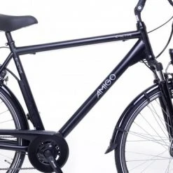 Promo ???? Amigo E-Active - Elektrische Stadsfiets Voor Heren - Met 6 Versnellingen - Matzwart ⭐ -AGU WINKLE 550x366 143