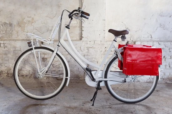 Flash-uitverkoop ???? New Looxs Cameo Dubbele Fietstas - Bisonyl - 46 Liter - Rood ???? 4 Flash-uitverkoop ???? New Looxs Cameo Dubbele Fietstas - Bisonyl - 46 Liter - Rood ???? - Afbeelding 4