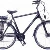 Promo ???? Amigo E-Active - Elektrische Stadsfiets Voor Heren - Met 6 Versnellingen - Matzwart ⭐