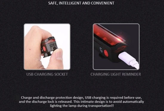 Gloednieuw ???? NA Fietsverlichting USB Oplaadbaar Fiets Achterlicht LED Laser ✨ 3 Gloednieuw ???? NA Fietsverlichting USB Oplaadbaar Fiets Achterlicht LED Laser ✨ - Afbeelding 3