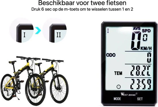 Coupon ✨ MaDu-Trading Fietscomputer Draadloos - BLACK FRIDAY AANBIEDING - Met Touchscreen - Extra Groot Scherm - Waterdicht - Met Snelheidsmeter - Meerdere Functies - Fietscomputer - Kilometerteller Fiets - Draadloze Fietscomputer ✔️ 4 Coupon ✨ MaDu-Trading Fietscomputer Draadloos - BLACK FRIDAY AANBIEDING - Met Touchscreen - Extra Groot Scherm - Waterdicht - Met Snelheidsmeter - Meerdere Functies - Fietscomputer - Kilometerteller Fiets - Draadloze Fietscomputer ✔️ - Afbeelding 4