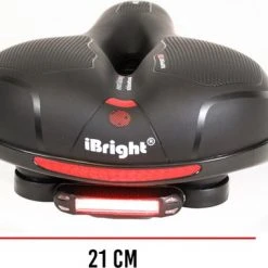 Aanbiedingen ⭐ IBright Gel Fietszadel Met LED Oplaadbare Achterlicht - USB Oplaadbaar - Fietsverlichting Met 6 Functie's - Dames / Heren - Waterdicht - Gratis Zadelstrop - USB Oplaadkabel - Zwart 👏 -AGU WINKLE 550x380 8