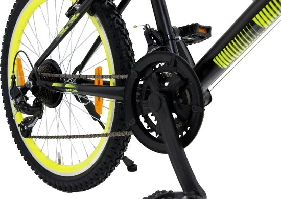 Uitgang π€© Amigo Next Level - Mountainbike 24 Inch - Voor Jongens En Meisjes - Met 21 Versnellingen - Zwart/Geel β¨ 2 Uitgang π€© Amigo Next Level - Mountainbike 24 Inch - Voor Jongens En Meisjes - Met 21 Versnellingen - Zwart/Geel β¨ - Afbeelding 2