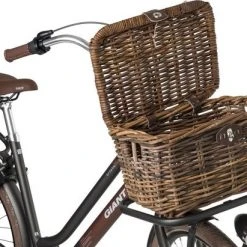 Flash-uitverkoop ???? Fastrider Sera Rotan Fietsmand - Bruin - 17L - Handgemaakt - Met Klep ❤️ -AGU WINKLE 550x411 8