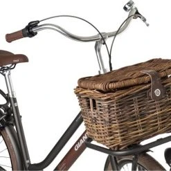 Flash-uitverkoop ???? Fastrider Sera Rotan Fietsmand - Bruin - 17L - Handgemaakt - Met Klep ❤️ -AGU WINKLE 550x420 14