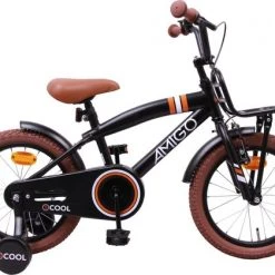 Coupon 👏 Amigo 2Cool Jongensfiets - Kinderfiets 16 Inch - Matzwart 👏