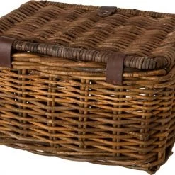 Flash-uitverkoop ???? Fastrider Sera Rotan Fietsmand - Bruin - 17L - Handgemaakt - Met Klep ❤️ -AGU WINKLE 550x423 5