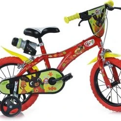 Gloednieuw 🤩 Dino Bing - Kinderfiets - Mannen - Rood - 12 💯
