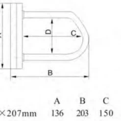 Beste Pirce ???? Maxx-Locks Huntly Beugelslot - Fietsslot ART 2 - 20cm -Inclusief 90cm Ketting - Zwart ???? -AGU WINKLE 550x425 5