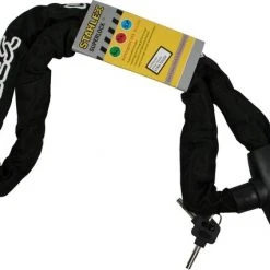 Kopen ???? Stahlex Kettingslot – Fietsslot – Scooterslot – Motorslot Ø 80mm X 120cm Gehard Staal Zwart ✨