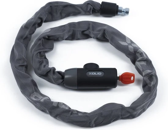Uitgang ⌛ Xolid Kettingslot Fiets - Grijs Fietsslot Ketting - Slot 120CM ❤️ 2 Uitgang ⌛ Xolid Kettingslot Fiets - Grijs Fietsslot Ketting - Slot 120CM ❤️ - Afbeelding 2