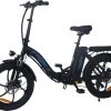 Beste Verkoop ???? Moli-fashion Elektrische Fiets - Opvouwbare Elektrische Fiets E-bike | E-fietsen - 20 Inch -350W Shimano 7 Snelheden-25KM/H, Verwijderbare Batterij 48V/10Ah-BK6-Zwart ????