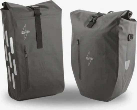 Goedkoop ๐ Voltano Luxe Fietstas 28L - Enkele Pakaftas - Zwart - 100% Waterdicht ๐ 2 Goedkoop ๐ Voltano Luxe Fietstas 28L - Enkele Pakaftas - Zwart - 100% Waterdicht ๐ - Afbeelding 2