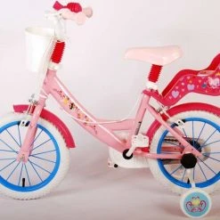 Flash-uitverkoop ⌛ Disney Princess Kinderfiets - Meisjes - 14 Inch - Roze - Twee Handremmen ???? -AGU WINKLE 550x441 9