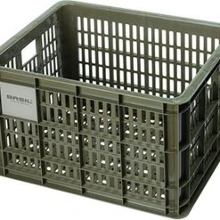 Aanbiedingen 𧨠Basil Fietskrat M - Medium - 29.5 Liter - Groen π