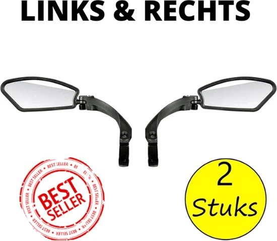 Groothandel ✔️ Merkloos 2 Stuks - Fietsspiegel - E-bike - Verstelbaar Links En Recht - Ebike - Set Van 2 - Zwart ???? 7 Groothandel ✔️ Merkloos 2 Stuks - Fietsspiegel - E-bike - Verstelbaar Links En Recht - Ebike - Set Van 2 - Zwart ???? - Afbeelding 7