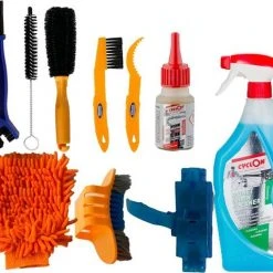 Coupon 🔔 Makes Easy Compleet Fiets Schoonmaak Borstels Pakket Cyclon Ketting Reiniger + Smeermiddel 10 Delig 🧨