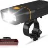 Goedkoop ???? Merkloos Fietsverlichting Set - Oplaadbaar USB Fietslamp - Koplamp En Achterlicht LED - Fietslicht Voor En Achter - Fietslampen ????