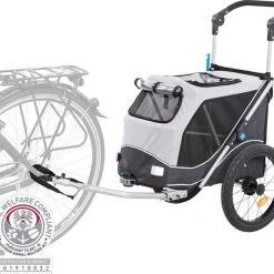 Goedkoopste ???? Trixie Hondenfietskar Opvouwbaar Grijs 74 X 58 X 93 Cm ⌛ -AGU WINKLE 550x487 3