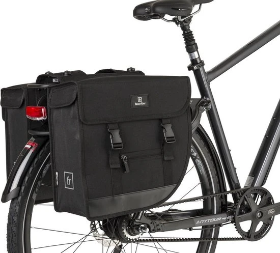 Groothandel ???? Fastrider Hybrid Dubbele Fietstas Zwart - 26L ???? 3 Groothandel ???? Fastrider Hybrid Dubbele Fietstas Zwart - 26L ???? - Afbeelding 3
