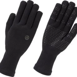 Uitgang ???? AGU Merino Knit Handschoenen Lange Vingers Essential Waterproof - Zwart - XL ????