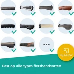 Coupon ???? MyAddOn MyVeloGrips Ergonomische Handvatovertrek Voor Fietsgrepen Van Silicone Tegen Slapende Handen Tijdens Het Fietsen, Handvatovertrek Voor Alle Fietsengrepen, Handvathoes 2st. Geel 21x6,5x9cm ???? -AGU WINKLE 550x509 4