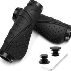 Gloednieuw 🌟 Merkloos Fietsgrepen - Antislip - Ergonomische MTB-Grepen - Twee Kanten - Lock-on-ontwerp - Voor 22,2 Mm Fietsen / Mountainbikes / Racefietshandvatten 🎉