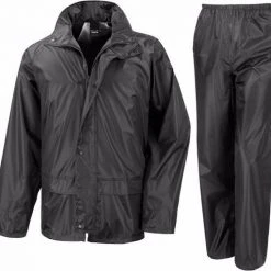 Nieuw 🥰 Result Zwart All Weather Regenpak Voor Volwassenen L (42/52) 💯