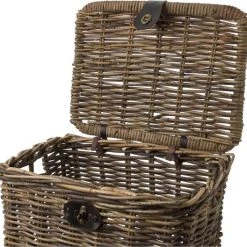 Flash-uitverkoop ???? Fastrider Sera Rotan Fietsmand - Bruin - 17L - Handgemaakt - Met Klep ❤️ -AGU WINKLE 550x528 8