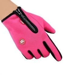 Flash-uitverkoop ???? Merkloos Handschoenen - Touchscreen - Grip - Waterafstotend - Thermisch - Wintersport - Ski/Snowboardhandschoenen - Fietshandschoenen - Dames - Maat S - Stretch - Roze ????