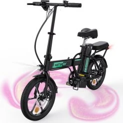 Aanbiedingen π HITWAY E Bike Elektrische Fiets Vouwfiets, City EBike Voor Heren En Dames, 36V/8.4Ah Batterij, 25km/h, 35-70km, 16", 250W Motor π