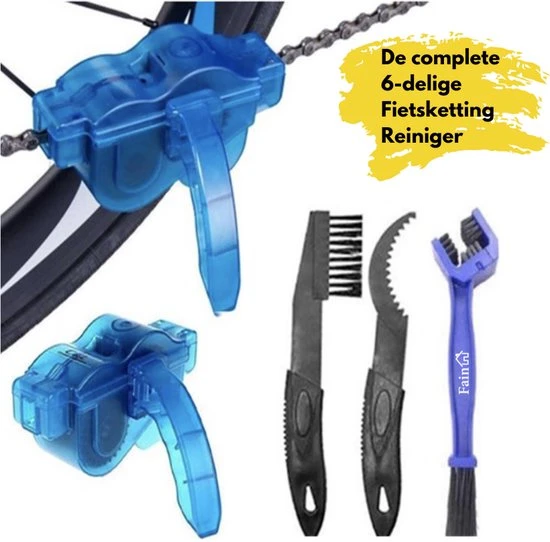 Gloednieuw π Fain Fietsketting Reiniger Set 6 Delig Fietsketting Onderhoud Fietsketting Borstel - Inclusief Borstel - Fietsgereedschap Kettingscherm Schrobber Fietsketting Reiniger Set Fietsketting Ontvetter Ketting Schoonmaken Fiets Multitool π 1 Gloednieuw π Fain Fietsketting Reiniger Set 6 Delig Fietsketting Onderhoud Fietsketting Borstel - Inclusief Borstel - Fietsgereedschap Kettingscherm Schrobber Fietsketting Reiniger Set Fietsketting Ontvetter Ketting Schoonmaken Fiets Multitool π