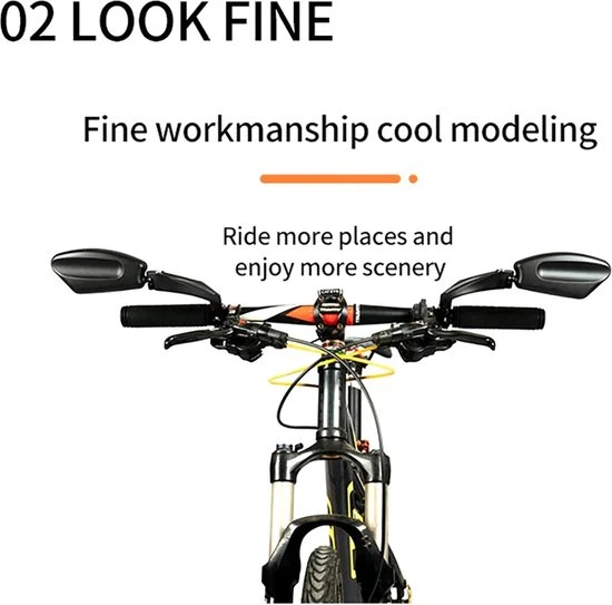 Groothandel ✔️ Merkloos 2 Stuks - Fietsspiegel - E-bike - Verstelbaar Links En Recht - Ebike - Set Van 2 - Zwart ???? 10 Groothandel ✔️ Merkloos 2 Stuks - Fietsspiegel - E-bike - Verstelbaar Links En Recht - Ebike - Set Van 2 - Zwart ???? - Afbeelding 10