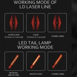 Gloednieuw ???? NA Fietsverlichting USB Oplaadbaar Fiets Achterlicht LED Laser ✨ 14 Gloednieuw ???? NA Fietsverlichting USB Oplaadbaar Fiets Achterlicht LED Laser ✨ -AGU WINKLE 550x544 6